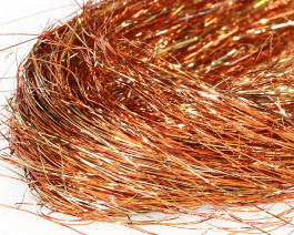 Fine 3D Tinsel Hair, Copper UVR / 15